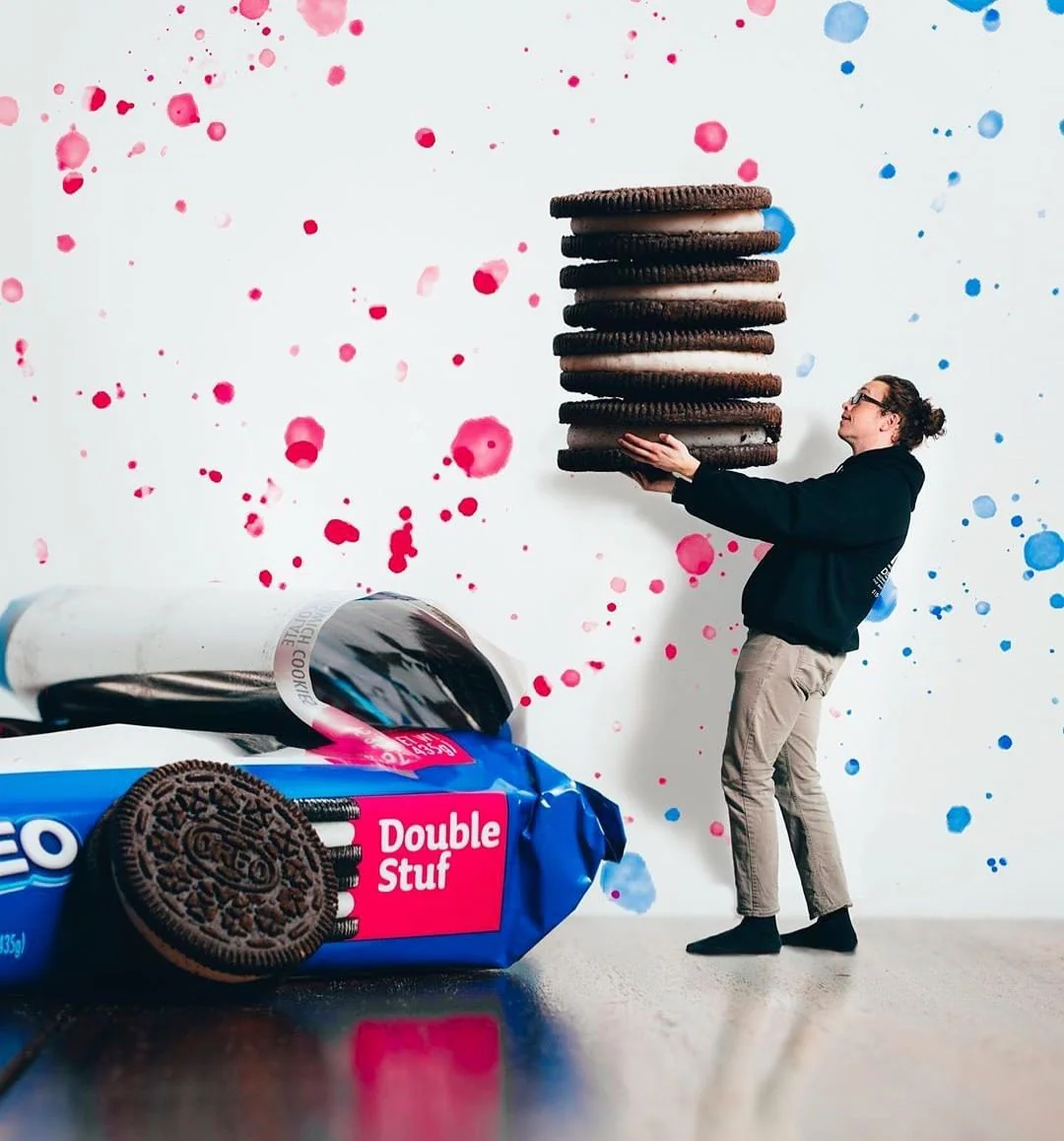 Double Stuf Chocolate Sandwich Cookies, Family Size - Image 4