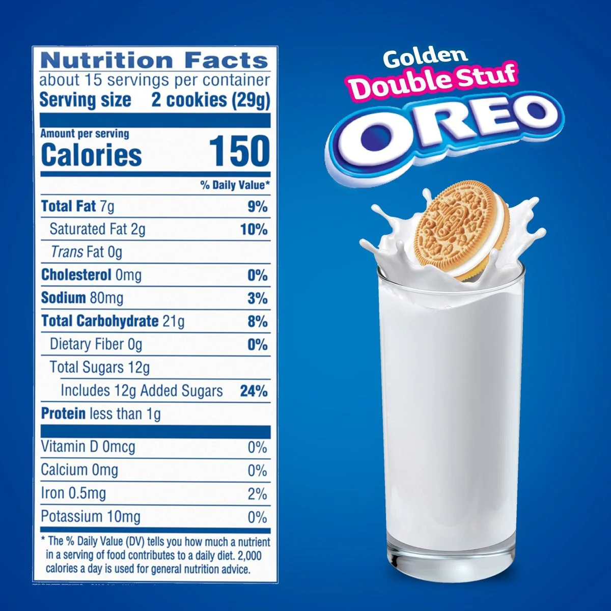 Golden Double Stuf Sandwich Cookies, Family Size - Image 3