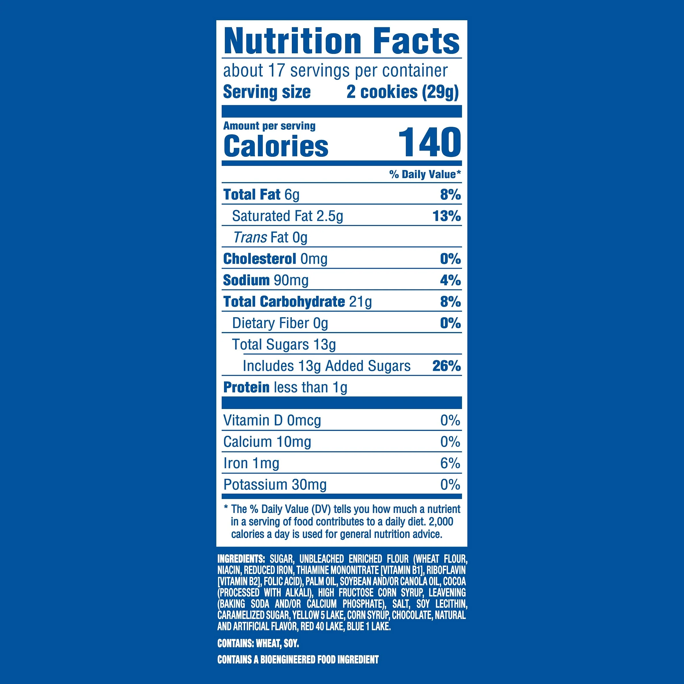 Java Chip Creme Chocolate Sandwich Cookies, Family Size - Image 4